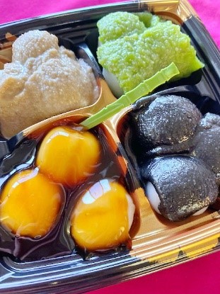 だん吉四色―ずんだ餡・ごま餡・くるみ餡・みたらしだれ―12粒