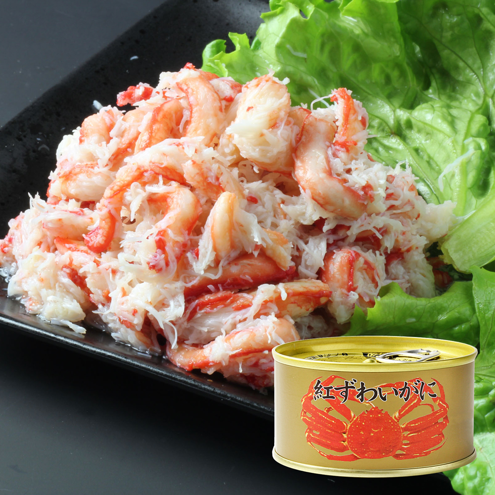 紅ずわいがに赤肉造り缶詰 125g