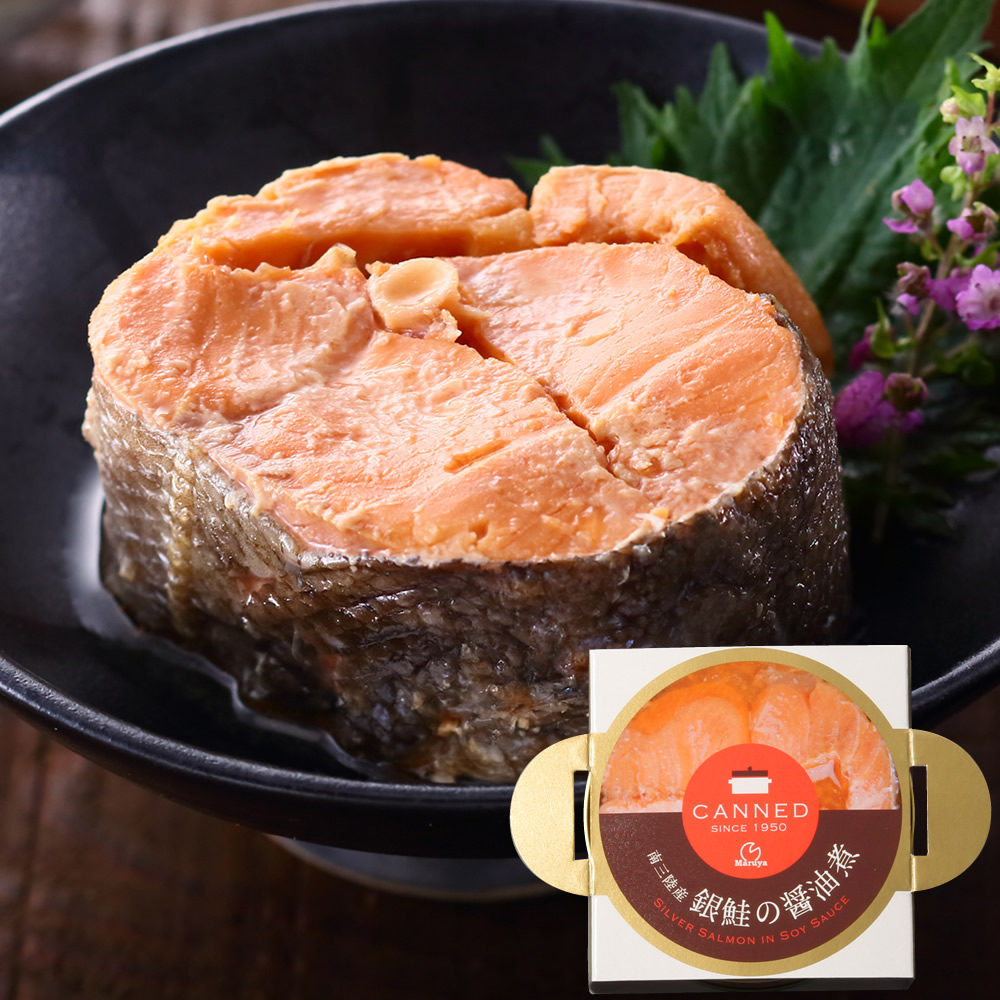 CANNED 南三陸産銀鮭の醤油煮缶詰-03